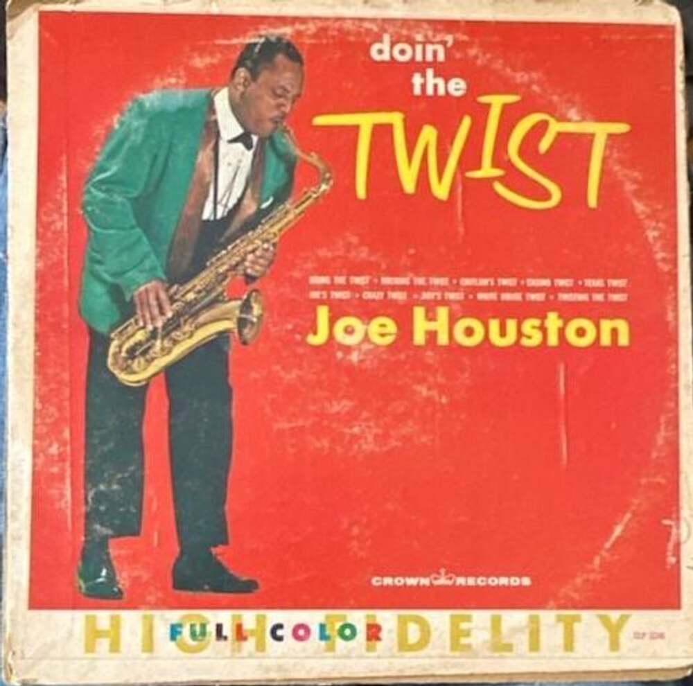 VG+/F: Joe Houston Doin' The Twist Vinyl LP Record Crown Records